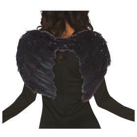 Alas Con Plumas Negras 60 Cm De Guirca