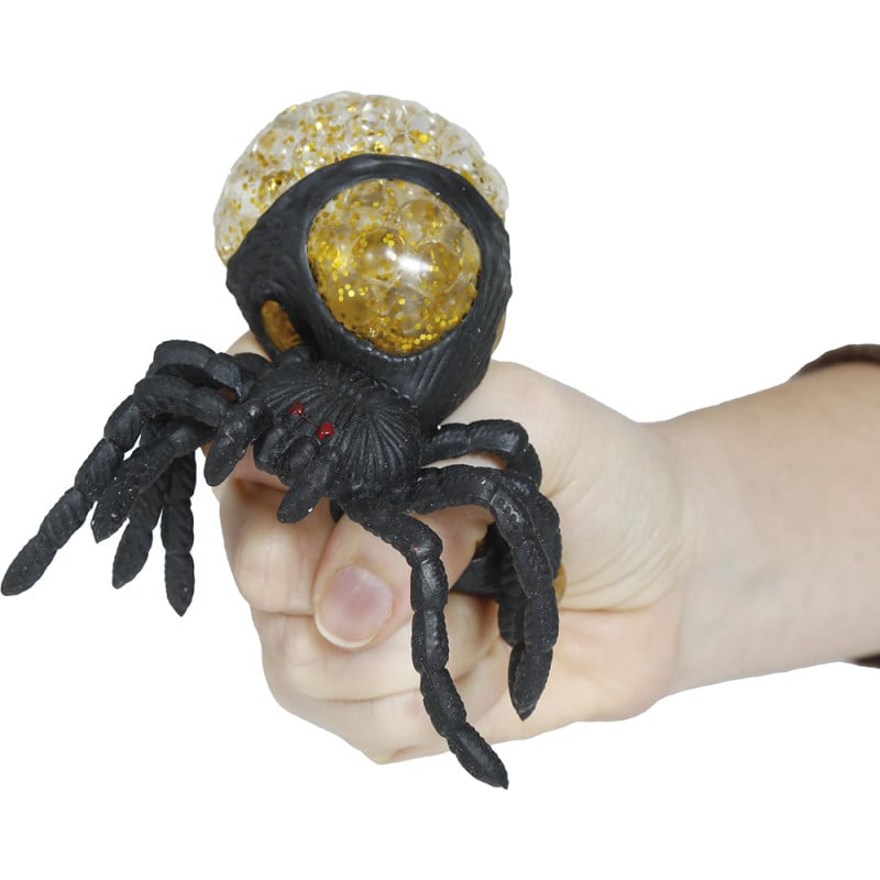 Araña Elástica Con Huevos 14 Cm