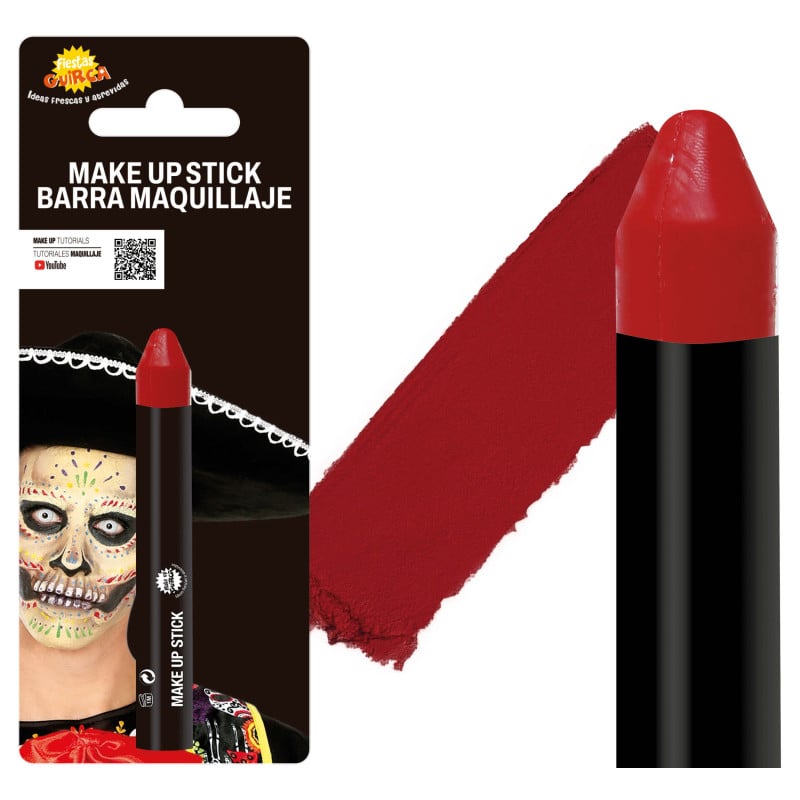 Barra De Maquillaje Facial Roja De Guirca