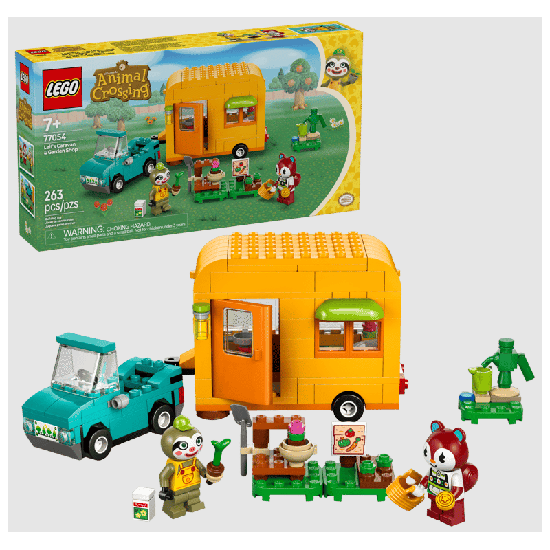 Caravana de Gandulio y Tienda de Jardinería LEGO Animal Crossing 77054