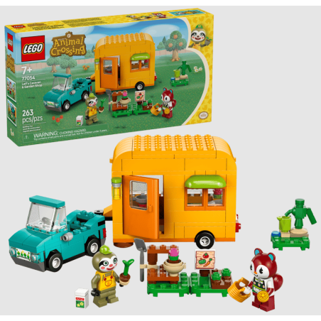 Caravana de Gandulio y Tienda de Jardinería LEGO Animal Crossing 77054