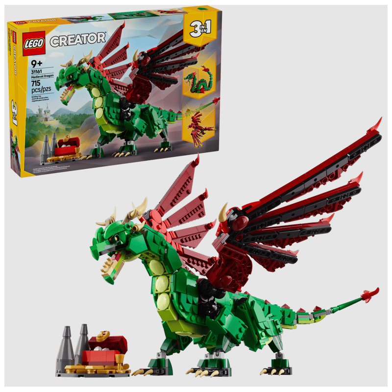 Dragón Medieval LEGO Creator 3 en 1 31161