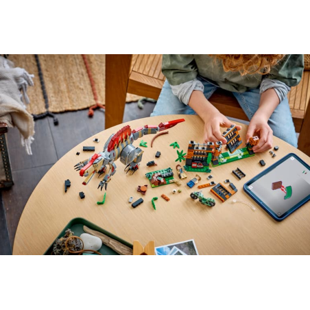 Huida del Dinosaurio Spinosaurus LEGO Jurassic World 77982