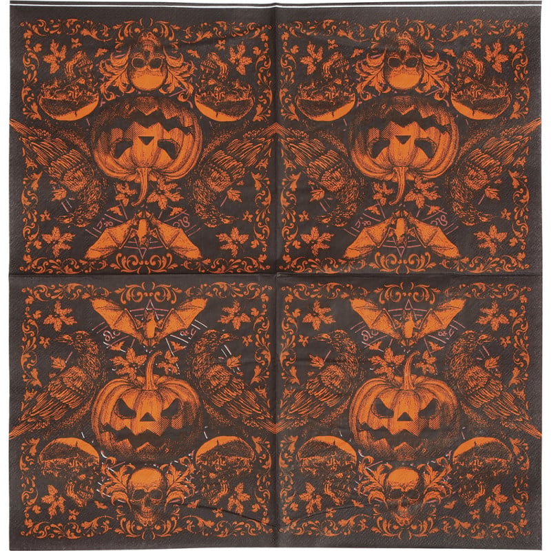 Servilletas Calabaza Gótica 20 Uds