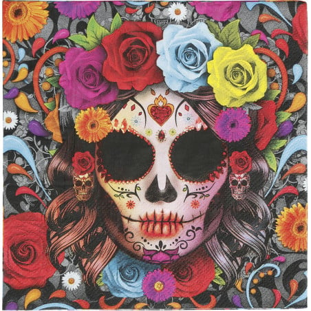 Servilletas De Catrina 12 Uds 33 Cm De Fiestas Guirca