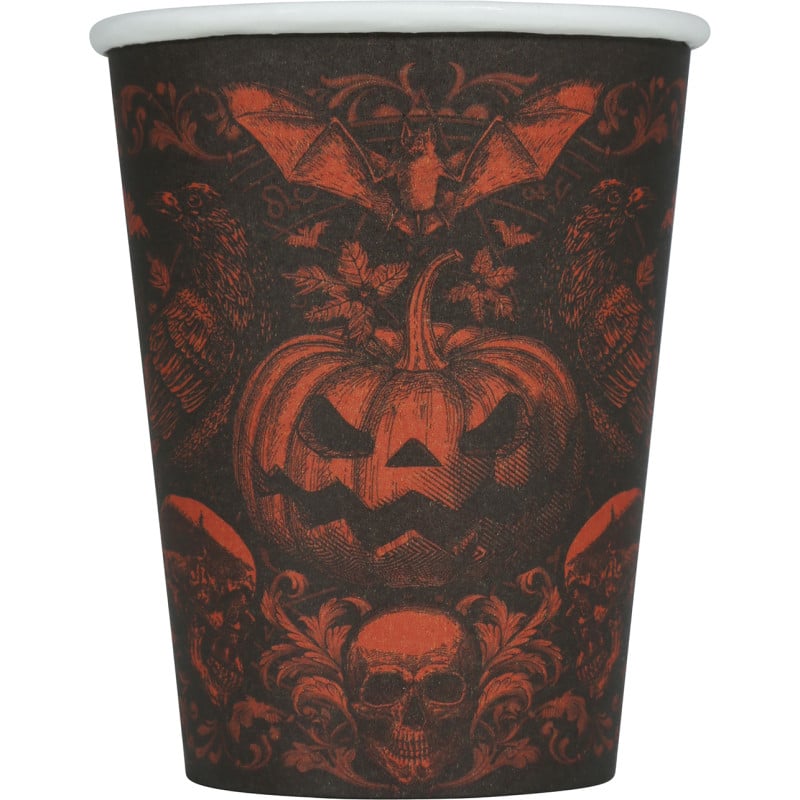 Vasos De Calabaza Gótica 6 Uds 240 Ml De Fiestas Guirca