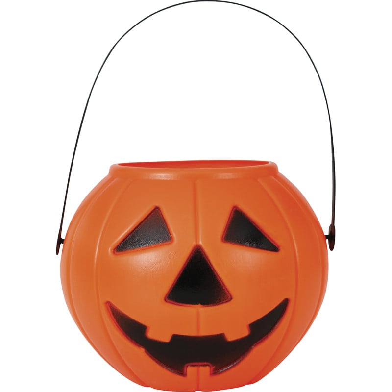 Cubo Calabaza Naranja 15 Cm De Fiestas Guirca