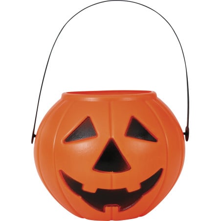 Cubo Calabaza Naranja 15 Cm De Fiestas Guirca