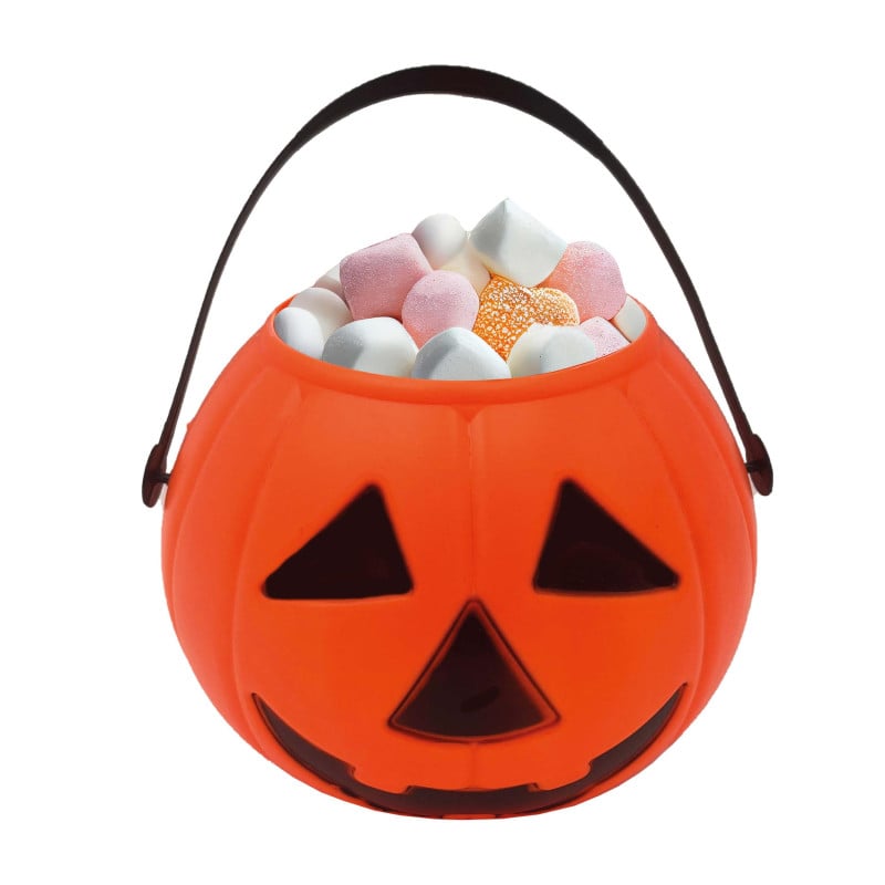 Cubo Calabaza Naranja 15 Cm