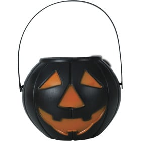 Cubo Calabaza Negro 15 Cm