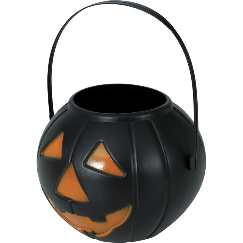 Cubo Calabaza Negro 15 Cm