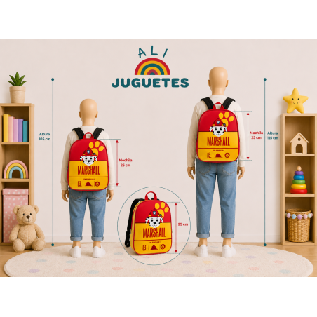 Mochila Patrulla Canina Marshall 25 cm