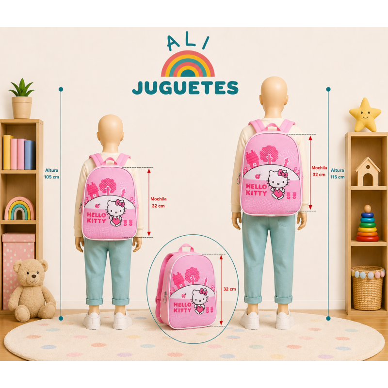 Mochila Hello Kitty 3D 30 cm