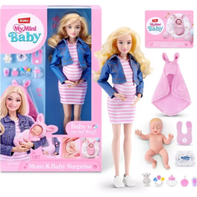 ZURU Muñeca Embarazada con Bebé Sorpresa My Mini Mom & Baby Surtido 2