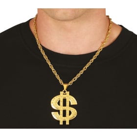 Collar Símbolo Dollar De Fiestas Guirca