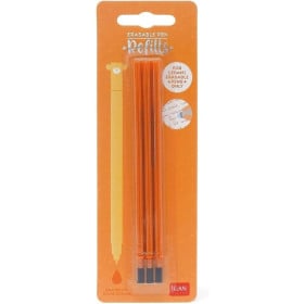Legami Pack 3 Recambios Naranja Bolígrafo Borrable