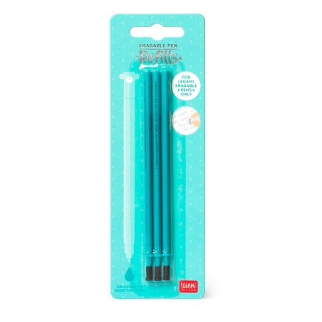 Legami Pack 3 Recambios Turquesa Bolígrafo Borrable