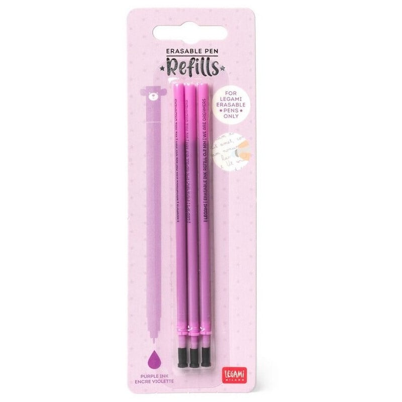 Legami Pack 3 Recambios Violeta Bolígrafo Borrable