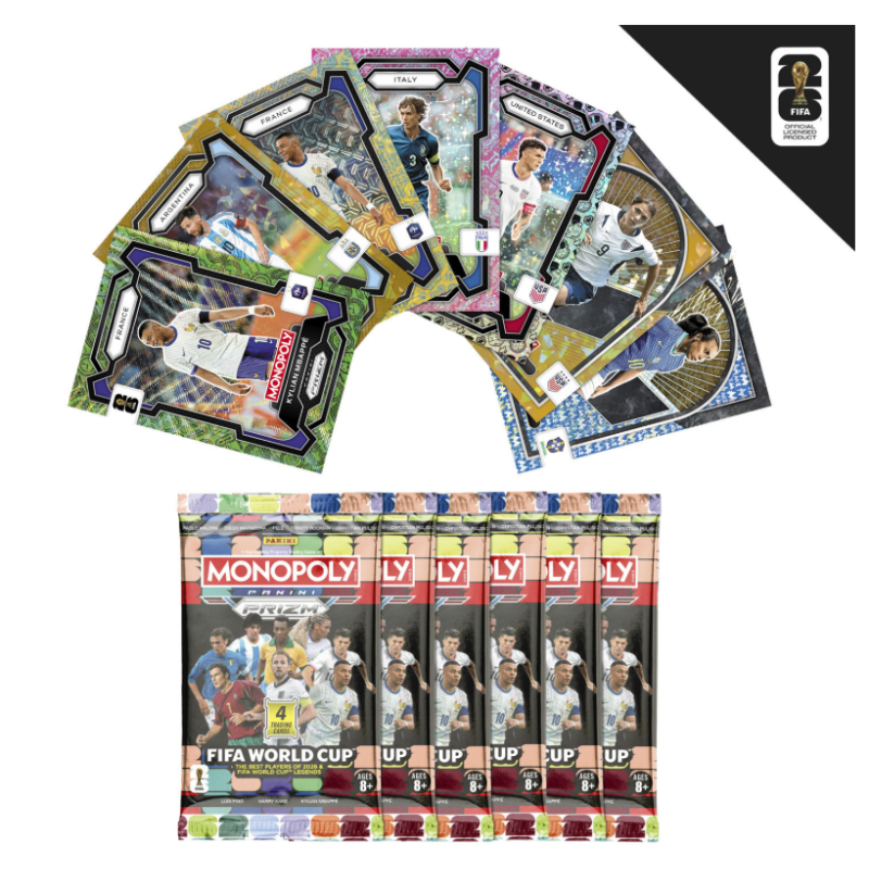 Monopoly Panini Prizm FIFA World Cup 2026 Booster