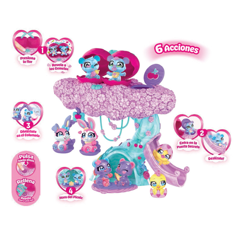 Cherry Pets Confetti Tree Koala Twins con Figuras