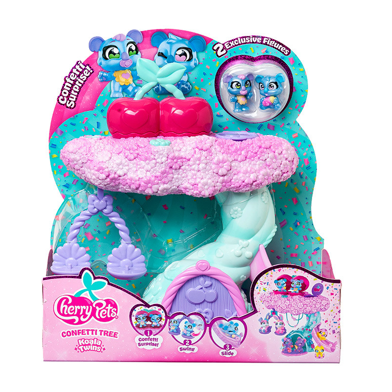 Cherry Pets Confetti Tree Koala Twins con Figuras