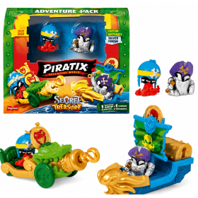 Piratix Secret Treasure Barco con Cañón y Figuras