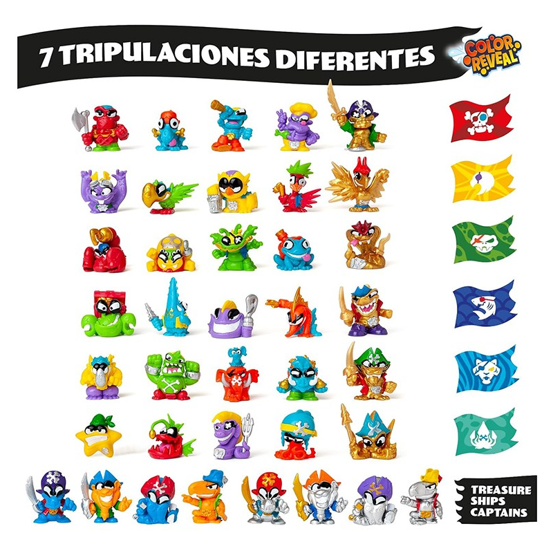 Piratix Secret Treasure Figura Sorpresa Color Reveal
