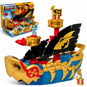 Barco Piratix Treasure Shark con Figura Exclusiva