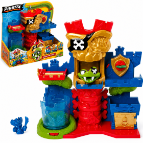 Piratix Secret Treasure Skull Fortress con Figura Color Reveal