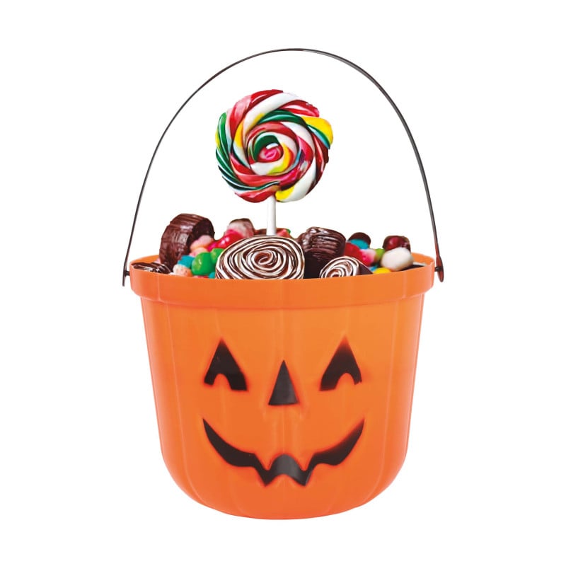 Cubo Calabaza Naranja 20 Cm