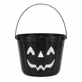 Cubo Calabaza Negro 20 Cm