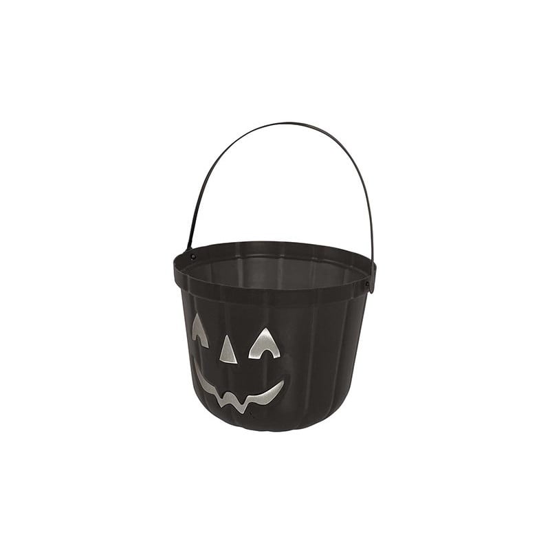 Cubo Calabaza Negro 20 Cm