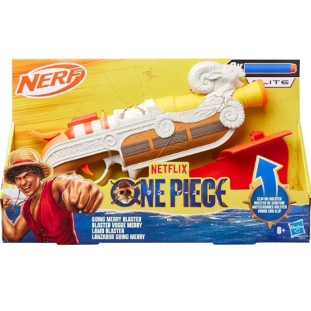 Nerf One Piece Going Merry con Funda y 8 Dardos Elite