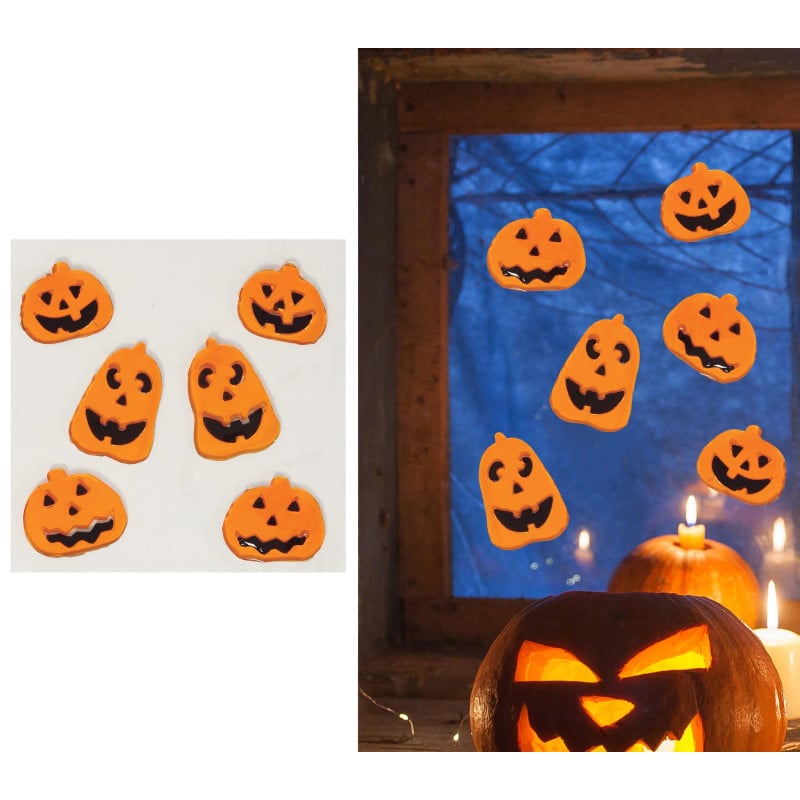 Decoración En Gel Calabazas 20x20 Cm De Fiestas Guirca