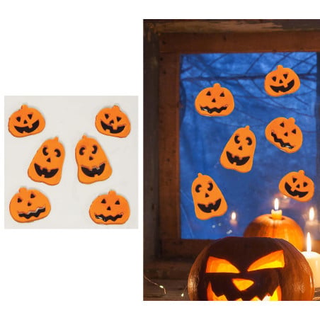 Decoración En Gel Calabazas 20x20 Cm De Fiestas Guirca