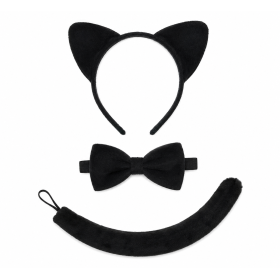 Conjunto De Gato Negro Infantil 3 Pzs De Partilandia
