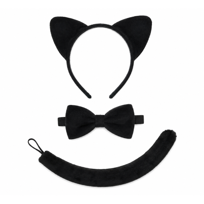 Conjunto De Gato Negro Infantil 3 Pzs De Partilandia