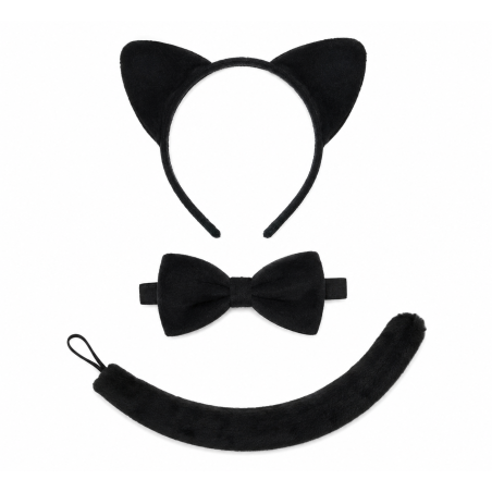 Conjunto De Gato Negro Infantil 3 Pzs De Partilandia