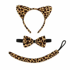 Conjunto De 3 Piezas Leopardo De Partilandia