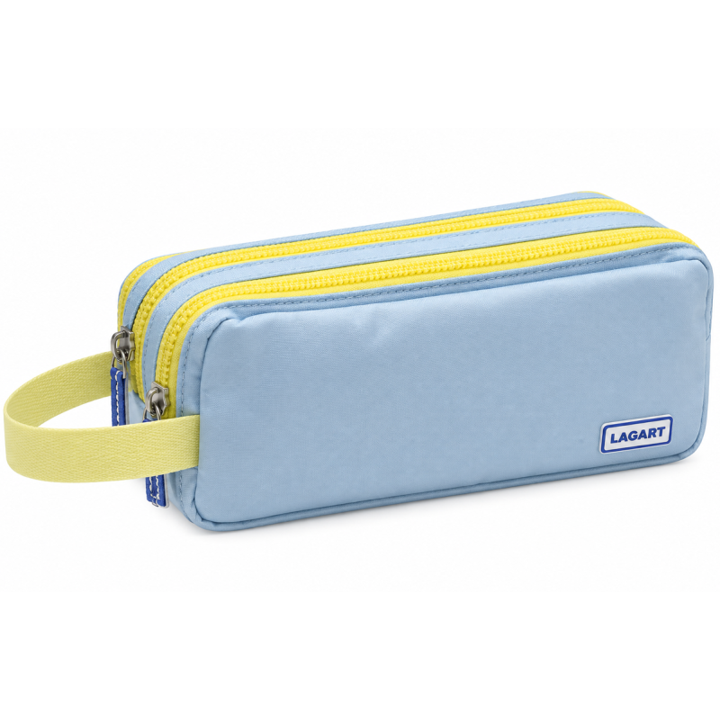 Estuche Triple Soft Pastel Con Asa De Lagart