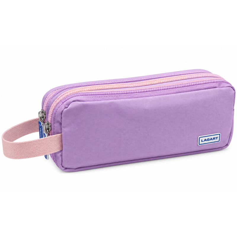 Estuche Triple Soft Pastel Con Asa