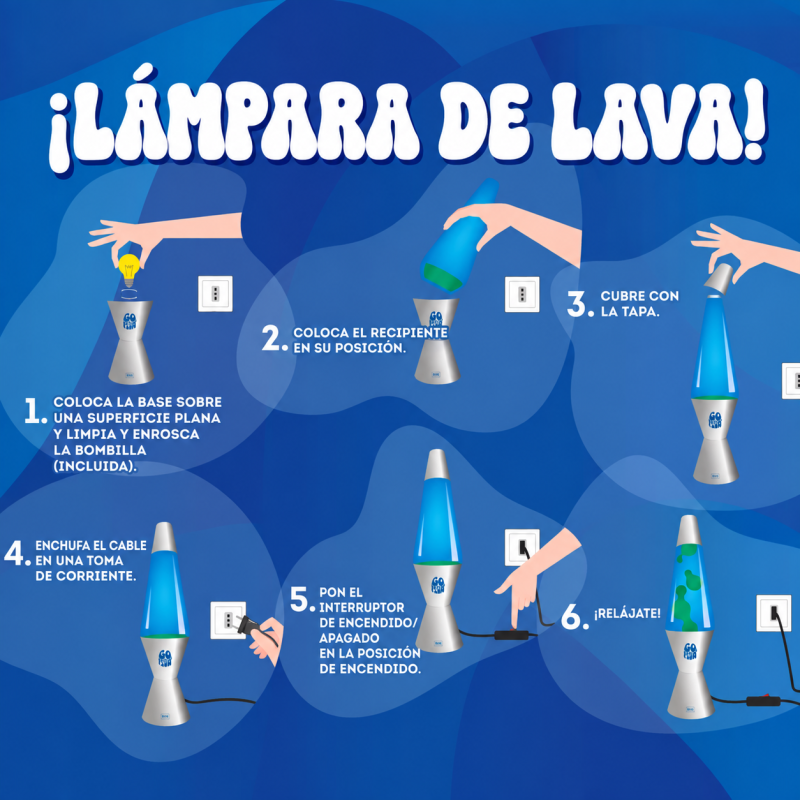 Legami Lámpara De Lava Plateada