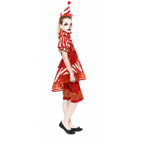 Disfraz Payasa Diabólica De Circo Talla 5-6 Años De Partilandia 2