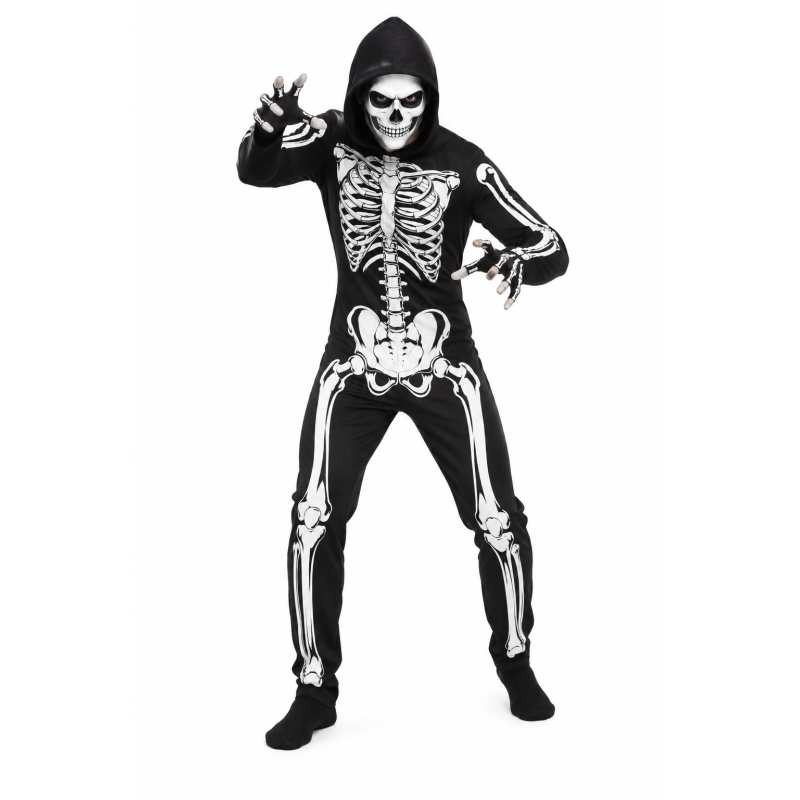Disfraz Esqueleto De La Muerte Talla M