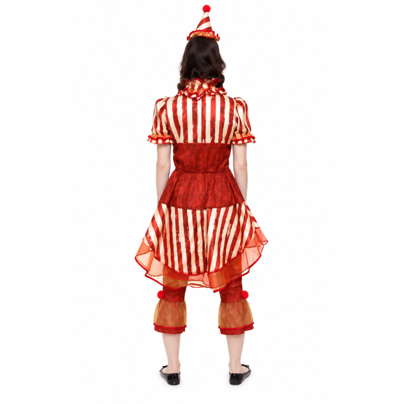 Disfraz Payasa Diabólica De Circo Talla M