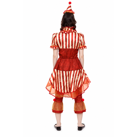 Disfraz Payasa Diabólica De Circo Talla M