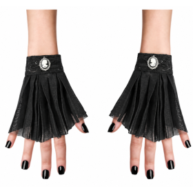 Guantes Góticos Negros con Encaje