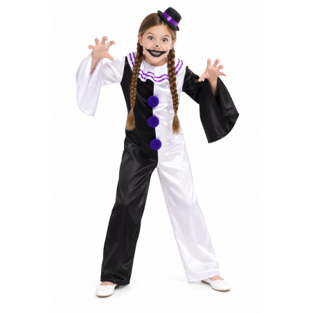 Disfraz Payasa Lila Terrifier Talla 7-9 Años