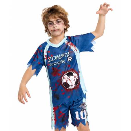 Disfraz Jugador De Fútbol Zombie Talla 7-9 Años