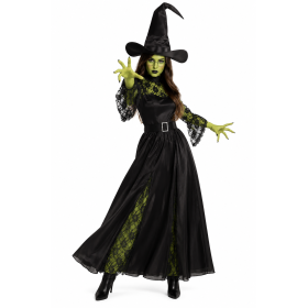 Disfraz Bruja Verde Elphaba Wicked Talla M De Partilandia 2